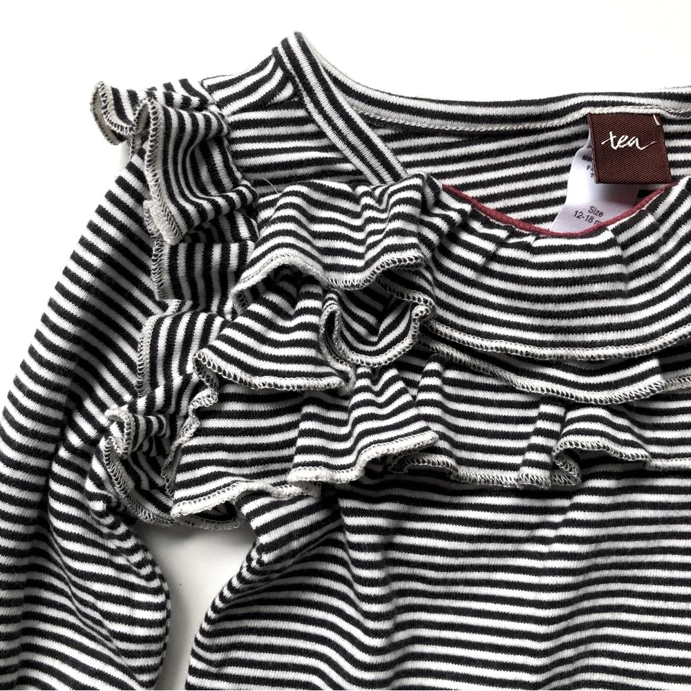 Tea Collection Ruffle Stripe Top - Picture 3 of 3